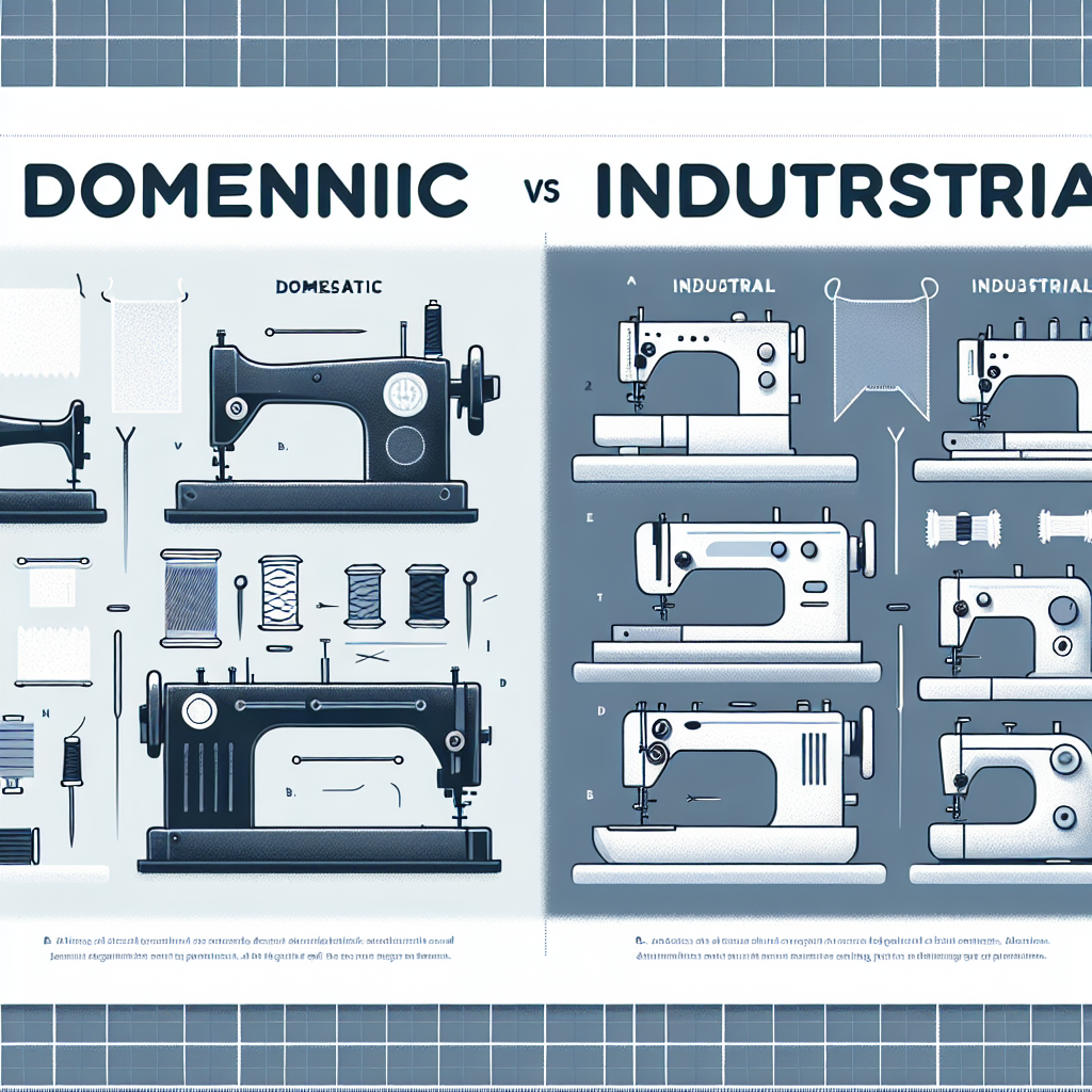 Diferencias entre máquina de coser doméstica e industrial