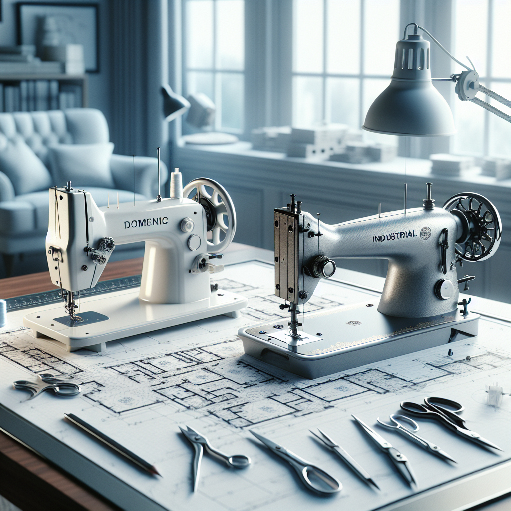 Diferencias entre máquina de coser doméstica e industrial