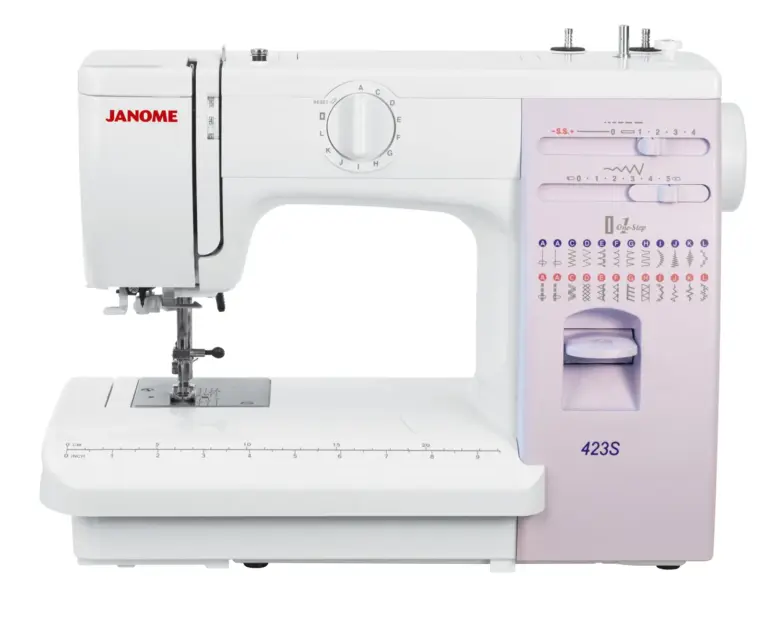 Máquina de coser JANOME 423S chasis metálico